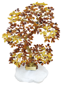 Drzewko szczęścia  bursztynowe duże