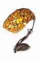 Lampa stojąca z bursztynem bałtyckim