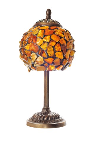 lampa kulka bursztynowa