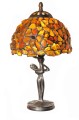 Bursztynowa lampa stojąca