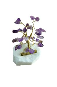 Drzewko Szczęścia z naturalnym  ametystem