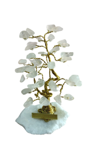 Drzewko szczęścia z naturalnym kwarcem różowym