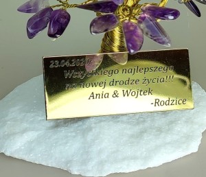 Tabliczka z grawerem duża