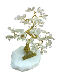 Drzewko szczęścia z naturalnego kryształu górskiego R6 