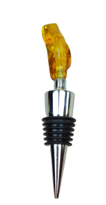 Ozdobne Zamknięcie do Wina Zdobione Bursztynem