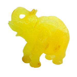 Słoń Z Bursztynu Unikatowa Rzeźba