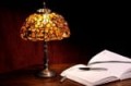 Lampa bursztynowa stojąca