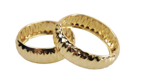 Złote obrączki komplet próba 585 14 karat