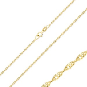 Złoty Łańcuszek Pełny Singapur Próba 585