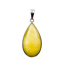  Wisiorek Srebrny Rodowany z Bursztynem 