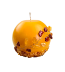 Świeca bursztynowa kulka o średnicy 8 cm