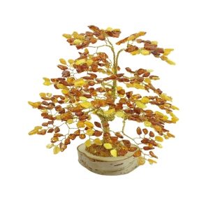 Drzewko bursztynowe  420 bursztynowych listków 